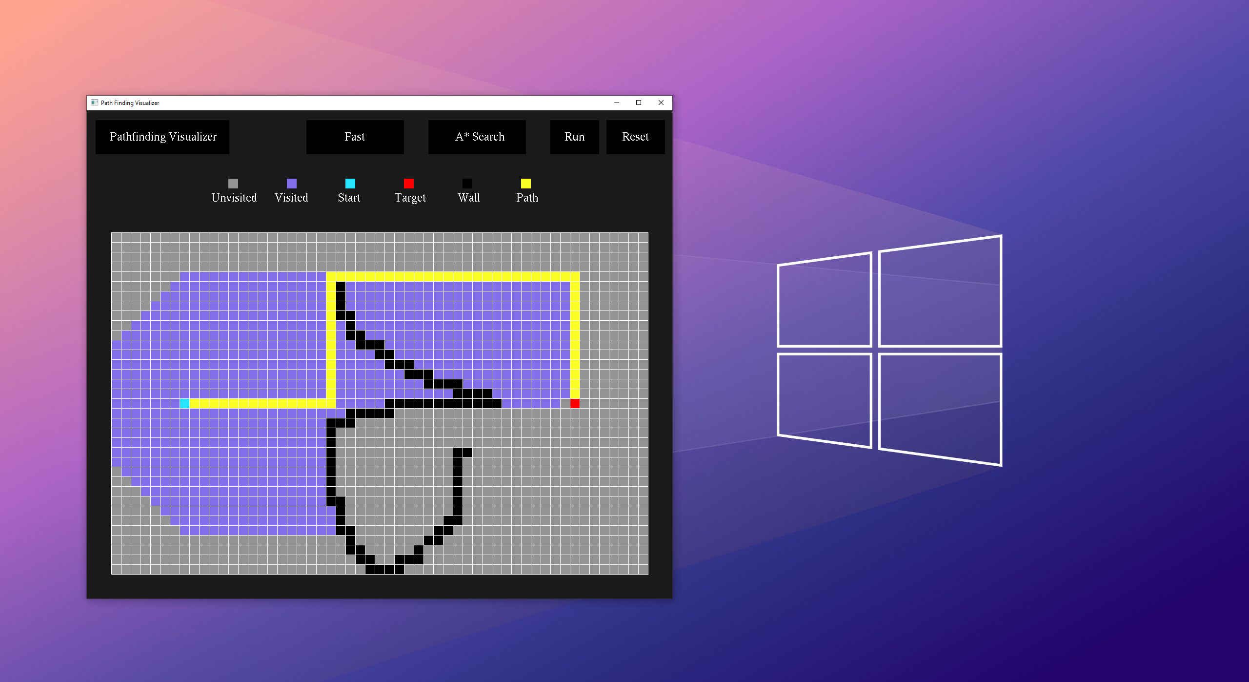 GitHub - Directedbyshawn/Pathfinding-Visualizer: A Tool To Visualize ...